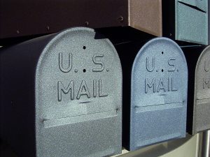 Metallene Postkästen aus den USA